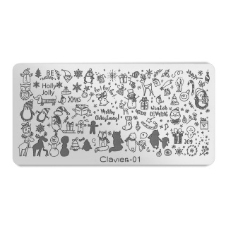 Clavier Blaszka do stempli świąteczna 01/XY015 – 50 zimowych wzorów