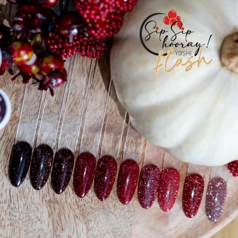 YOSHI Lakier Hybrydowy UV LED Pop the Cork 141- 6 ml – Beżowy z Efektem Flash TPO-FREE