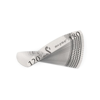 Aba Group pilnik do paznokci PÓŁKSIĘŻYC 120/180 Flaming 25 szt. Standard