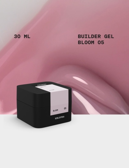 BIBLIOTEKA Builder Gel Bloom 30 ml – różowy żel budujący