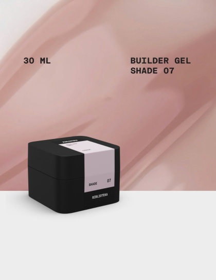 BIBLIOTEKA Builder Gel Shade 30 ml – chłodny różowo-beżowy żel budujący