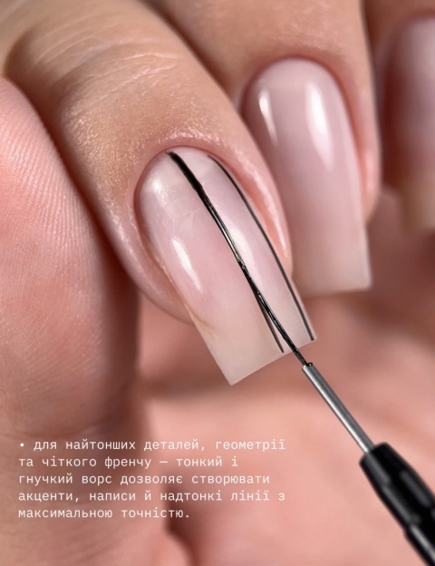 BIBLIOTEKA pędzelek detailer 10 mm – do zdobień i cienkich linii