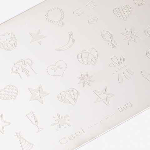 Blaszka do stempli ze wzorami COOI Nr 009 – stamping nail art