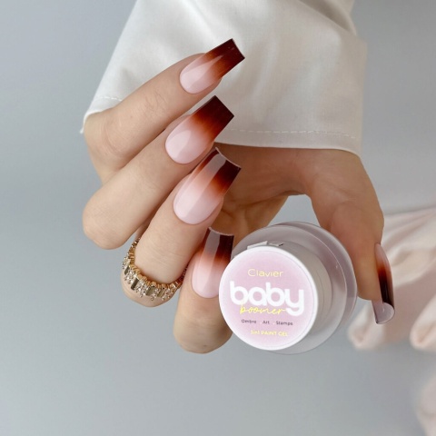 Clavier Baby Boomer żel 3w1 C03 Tempation 3g ombre nail art stamping