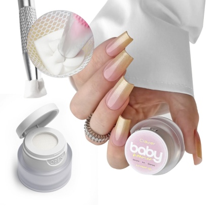 Clavier Baby Boomer żel 3w1 U01 Goldina 3g ombre art stamping