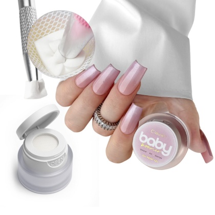 Clavier Baby Boomer żel 3w1 U02 Pinkara 3g ombre art stamping