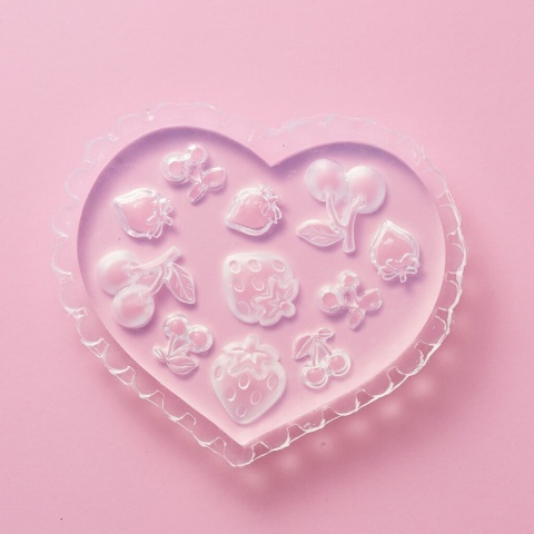 Clavier formy silikonowe 3D do zdobień paznokci Nail Art Forms nr 03 owoce