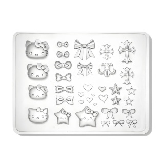 Clavier formy 3D do zdobień paznokci Nail Art Forms nr 04 Hello Kitty