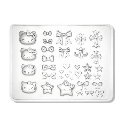 Clavier formy 3D do zdobień paznokci Nail Art Forms nr 04 Hello Kitty