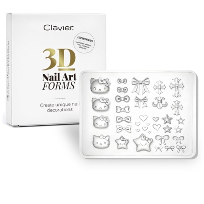 Clavier formy 3D do zdobień paznokci Nail Art Forms nr 04 Hello Kitty