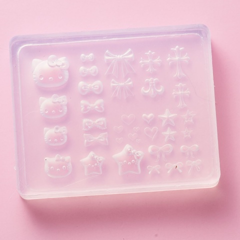 Clavier formy 3D do zdobień paznokci Nail Art Forms nr 04 Hello Kitty