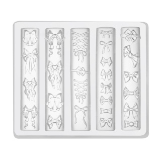 Clavier formy silikonowe 3D do zdobień paznokci kokardki nr 10 kokradki