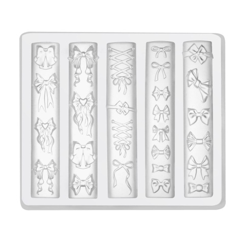 Clavier formy silikonowe 3D do zdobień paznokci kokardki nr 10 kokradki