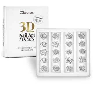 Clavier formy silikonowe do zdobień 3D Nail Art Forms nr 02 róże