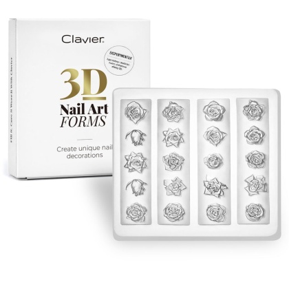 Clavier formy silikonowe do zdobień 3D Nail Art Forms nr 02 róże
