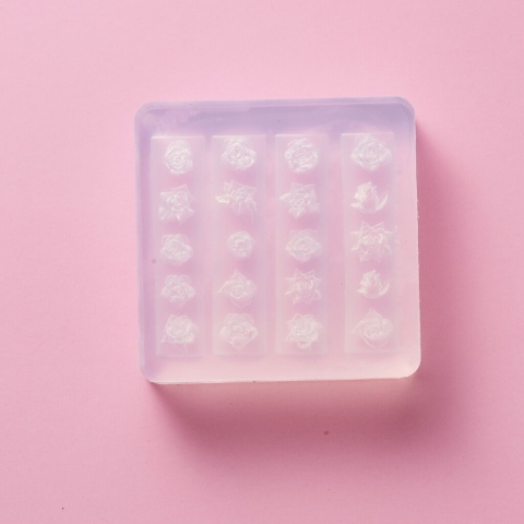 Clavier formy silikonowe do zdobień 3D Nail Art Forms nr 02 róże