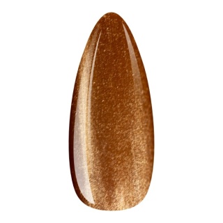 EM Nail Lakier hybrydowy Cat Eye 7D Amber Swing 19 – szampańskie złoto