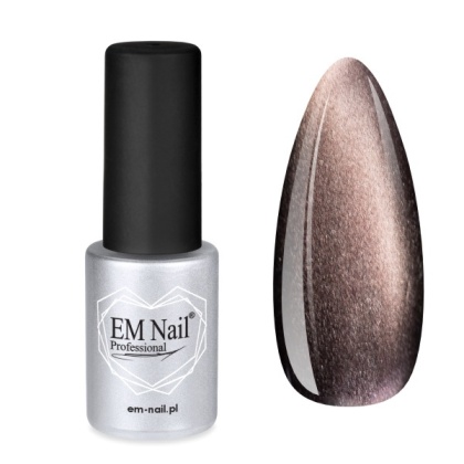 EM Nail Lakier hybrydowy Cat Eye 7D Feline Aura 11 – beżowy silk cat eye
