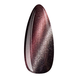 EM Nail Lakier hybrydowy Cat Eye 7D Feline Aura 11 – beżowy silk cat eye