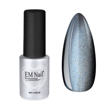 EM Nail Lakier hybrydowy Cat Eye 7D Metallic Purr 12 – metaliczny efekt 7D