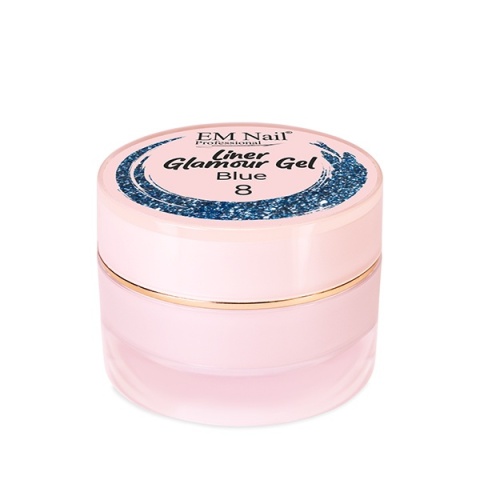 EM Nail Liner Glamour Gel Blue 8 – niebieski żel do zdobień