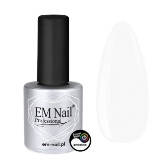 EM Nail Power Base Porcelain 15ml – mleczna baza hybrydowa TPO HEMA Free