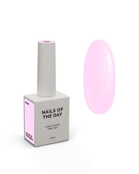 NAILSOFTHEDAY Color of the Month February 2026 Blush – jasnoróżowy pastelowy lakier hybrydowy 10 ml