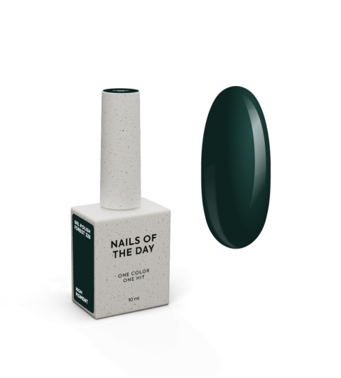 NAILSOFTHEDAY Forest – głęboki, przygaszony zielony lakier hybrydowy, 10 ml