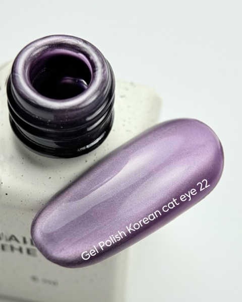 NAILSOFTHEDAY Korean Cat Eye 22 – lawendowy lakier hybrydowy „kocie oko” 6 ml