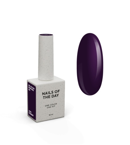 NAILSOFTHEDAY Montana – bardzo ciemny śliwkowy lakier hybrydowy, 10 ml