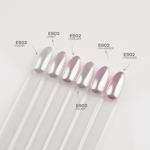 PB Pyłek w pisaku Easy Shine Nail Powder Pen ES02 – srebrna tafla mirror