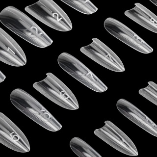 Podwójne kanapkowe dual formy do budowy paznokci Sandwich dual forms owal 15 rozmiarów 240 szt