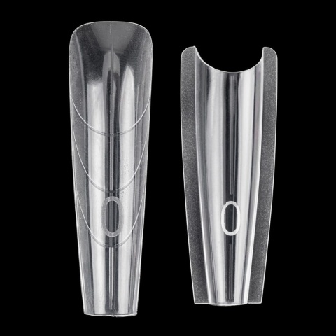 Podwójne kanapkowe dual formy do budowy paznokci Sandwich dual forms trumienka 15 rozmiarów 240 szt