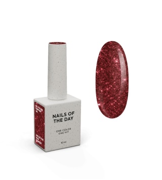 NAILSOFTHEDAY Campari – czerwony lakier hybrydowy flash 10 ml