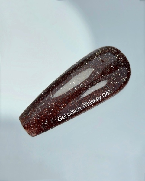 NAILSOFTHEDAY Whiskey – brązowy lakier hybrydowy flash 10 ml