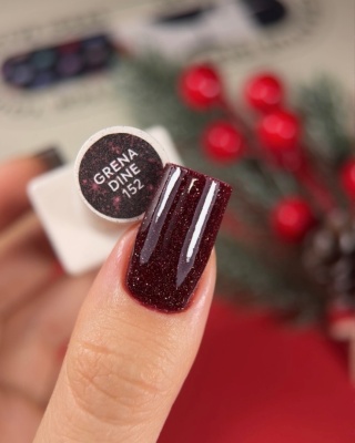 NAILSOFTHEDAY Grenadine – bordowy lakier hybrydowy flash 10 ml