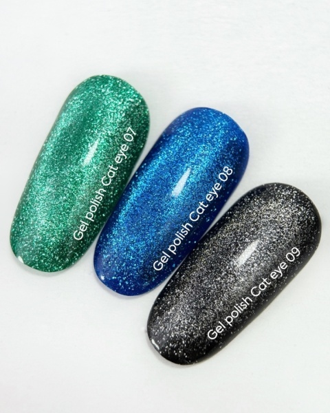 NAILSOFTHEDAY Cat Eye 09 czarny lakier hybrydowy 6 ml