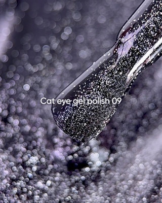 NAILSOFTHEDAY Cat Eye 09 czarny lakier hybrydowy 6 ml