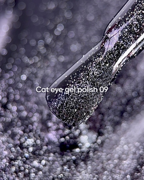 NAILSOFTHEDAY Cat Eye 09 czarny lakier hybrydowy 6 ml