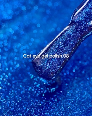 NAILSOFTHEDAY Cat Eye 08 niebieski lakier hybrydowy 6 ml