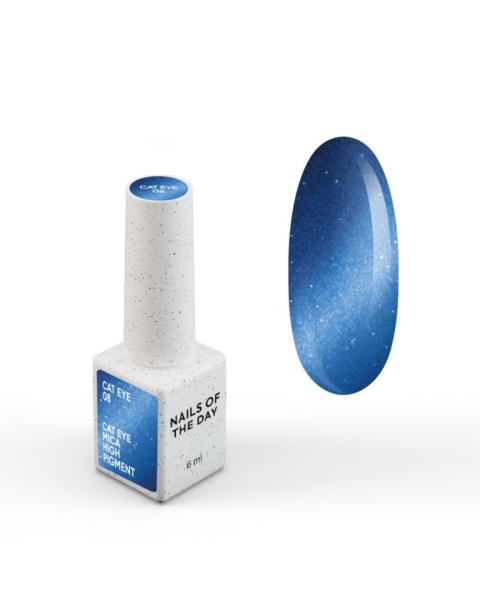 NAILSOFTHEDAY Cat Eye 08 niebieski lakier hybrydowy 6 ml