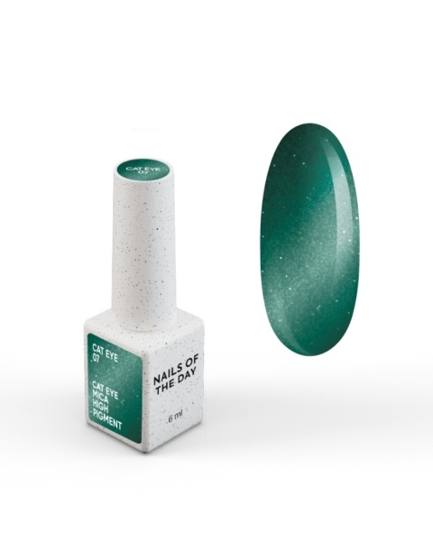 NAILSOFTHEDAY Cat Eye 07 zielony lakier hybrydowy 6 ml