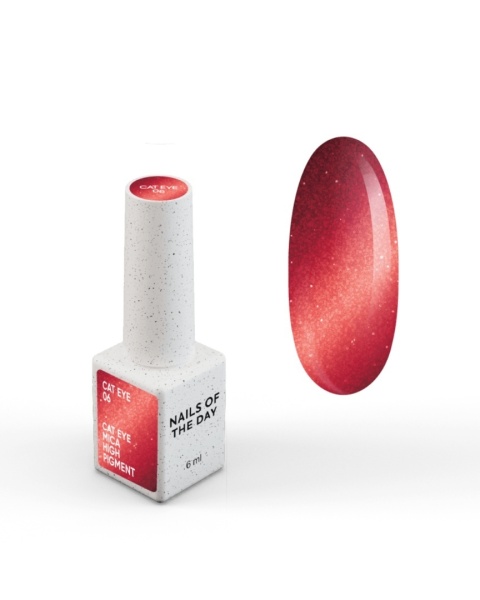 NAILSOFTHEDAY Cat Eye 06 czerwony lakier hybrydowy 6 ml