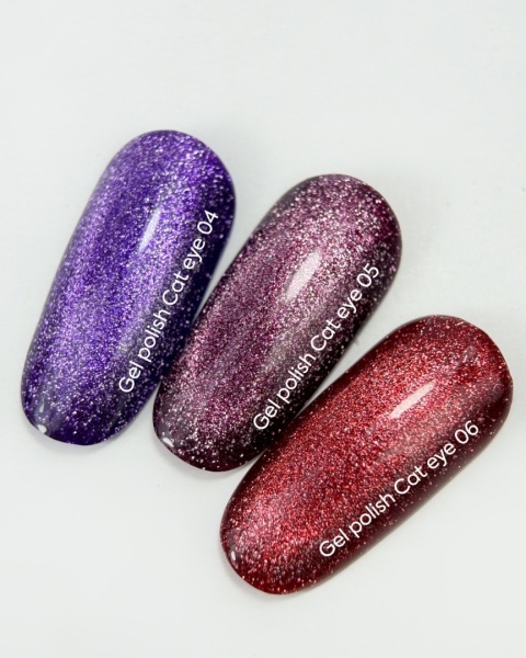 NAILSOFTHEDAY Cat Eye 05 bordowo wiśniowy lakier 6 ml