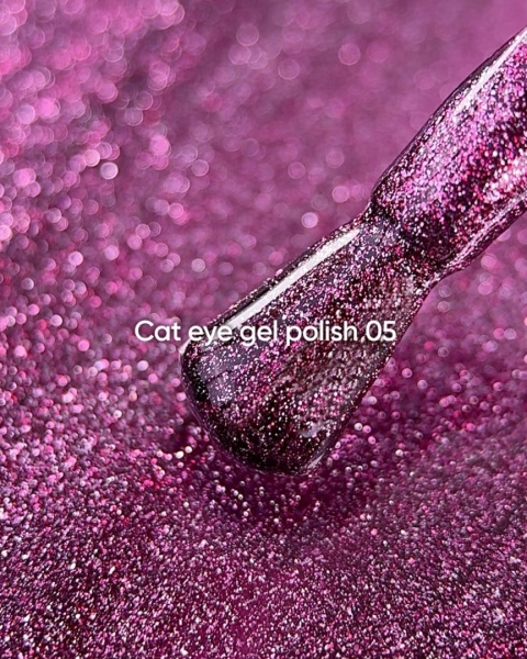 NAILSOFTHEDAY Cat Eye 05 bordowo wiśniowy lakier 6 ml