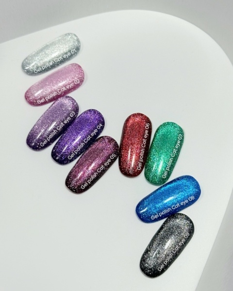 NAILSOFTHEDAY Cat Eye 03 fioletowy lakier kocie oko 6 ml