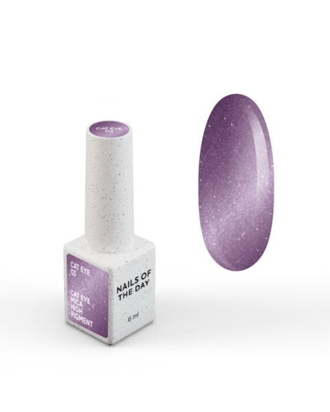NAILSOFTHEDAY Cat Eye 03 fioletowy lakier kocie oko 6 ml