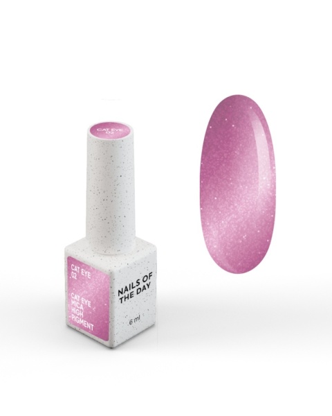 NAILSOFTHEDAY Cat Eye 02 różowy lakier kocie oko 6 ml