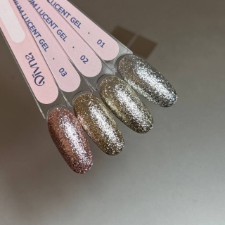 DIVNA Lucent Gel 04 Pink żel do zdobień pink glitter 5 g