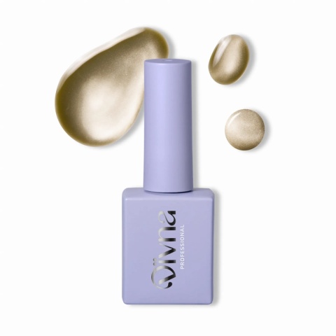 DIVNA Silk Cat Eye 04 zielono złoty lakier hybrydowy cat eye 9 ml